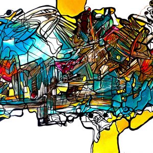 OXIGENO 14 - Tecnica mixta s/tela - 140 x 180 cm.